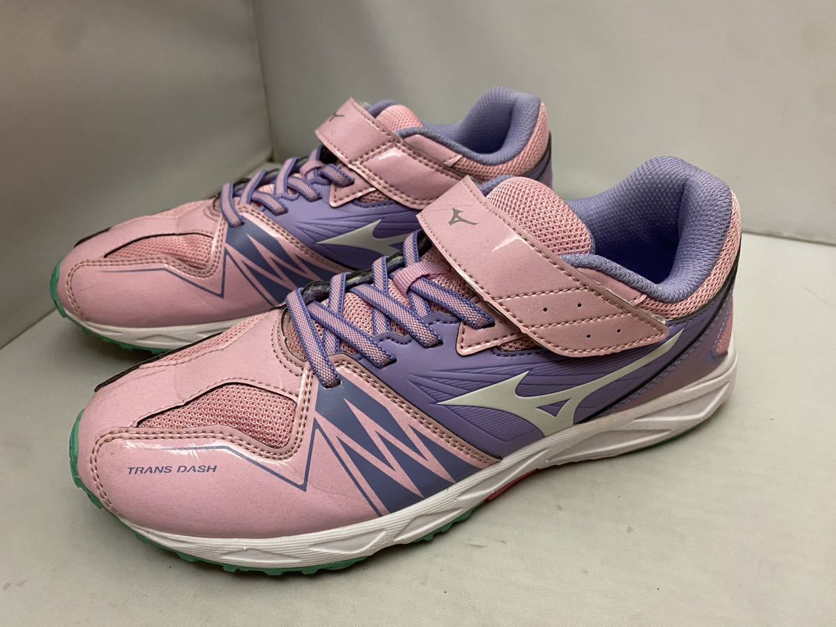 セール 即決1円 キッズ MIZUNO ミズノ ランニングシューズ 23CM TRANS DASH 綺麗 2回のみ_画像1