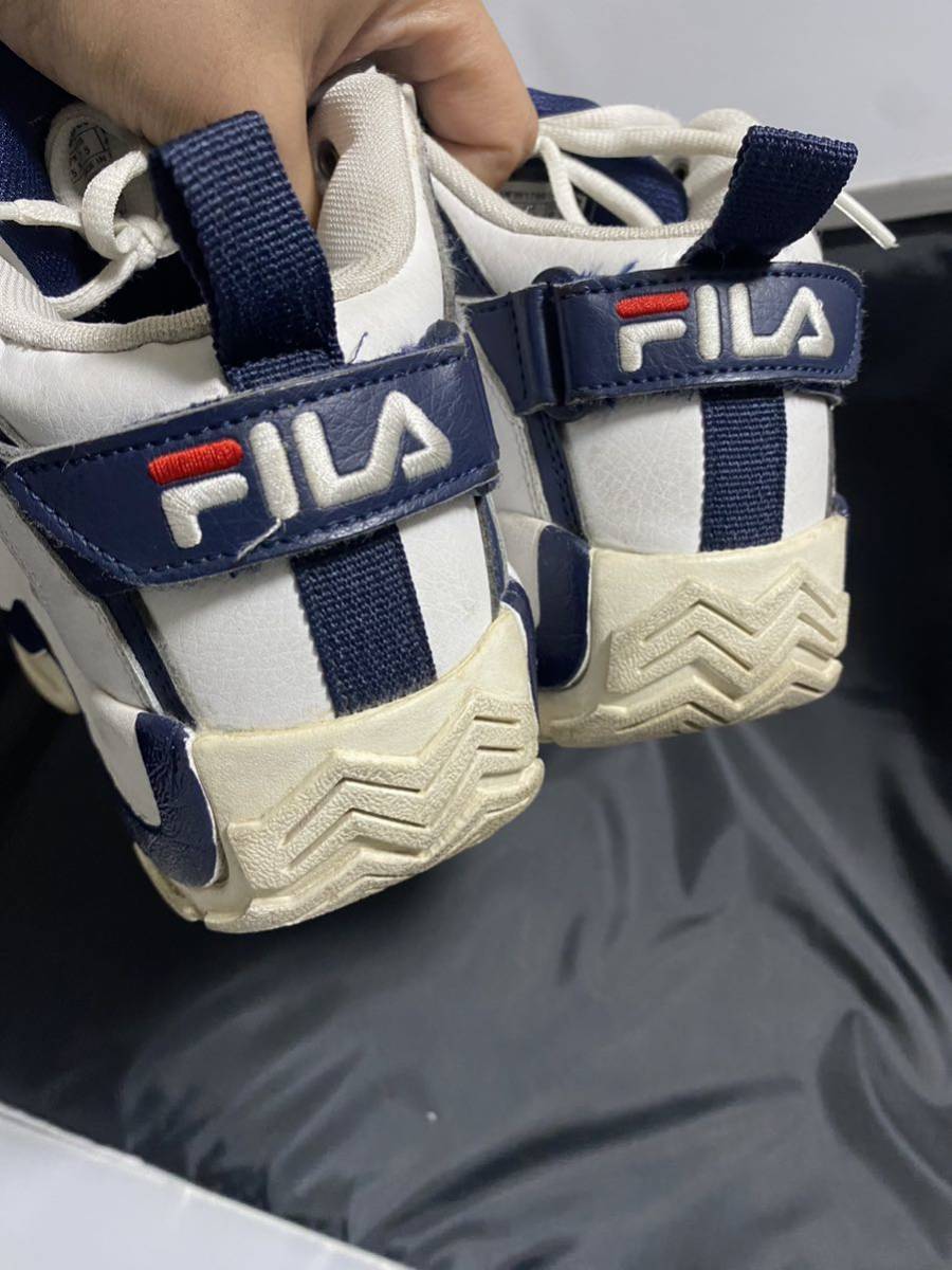 セール 即決1円 フィラ FILA グラントヒル GRANT HILL ハイカット スニーカー MFW17001-001 ホワイト 白 25,5cm メンズ_画像8