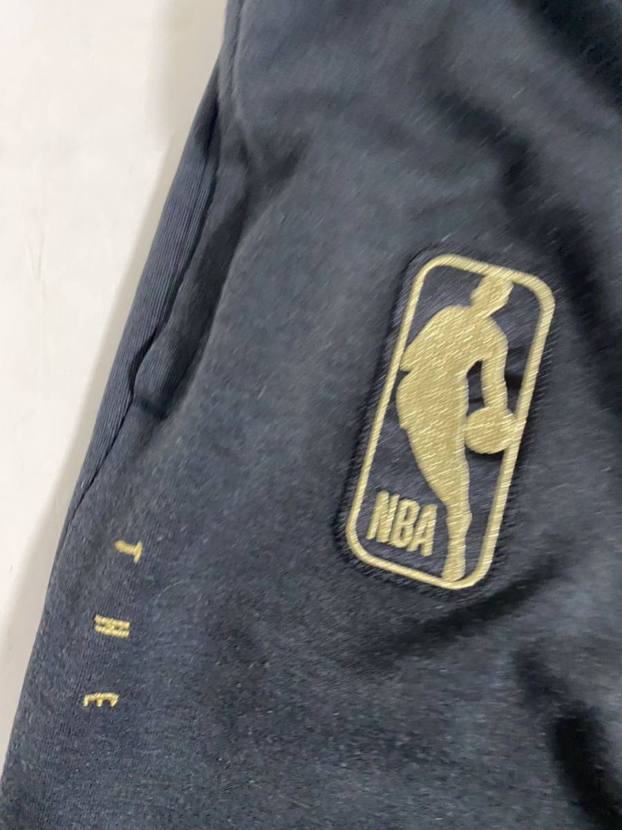 大きいサイズXXL NIKE ナイキ NBA ジャージ スウェット パンツ ブラック THE Association 刺繍 サイド ハーフ スップボタン_画像2