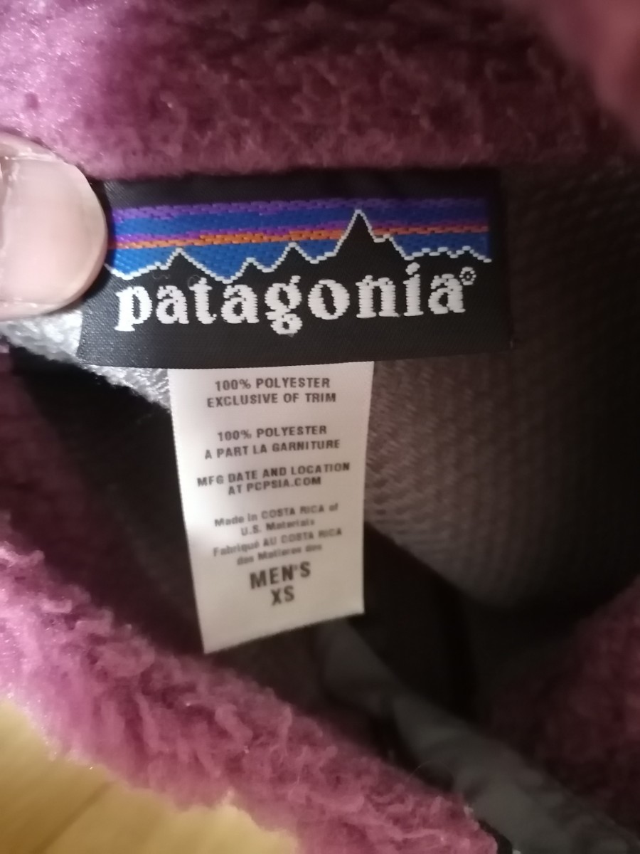 patagonia パタゴニア レトロXフリースベスト　XS ボアフリース　23047FA12 パープル_画像4