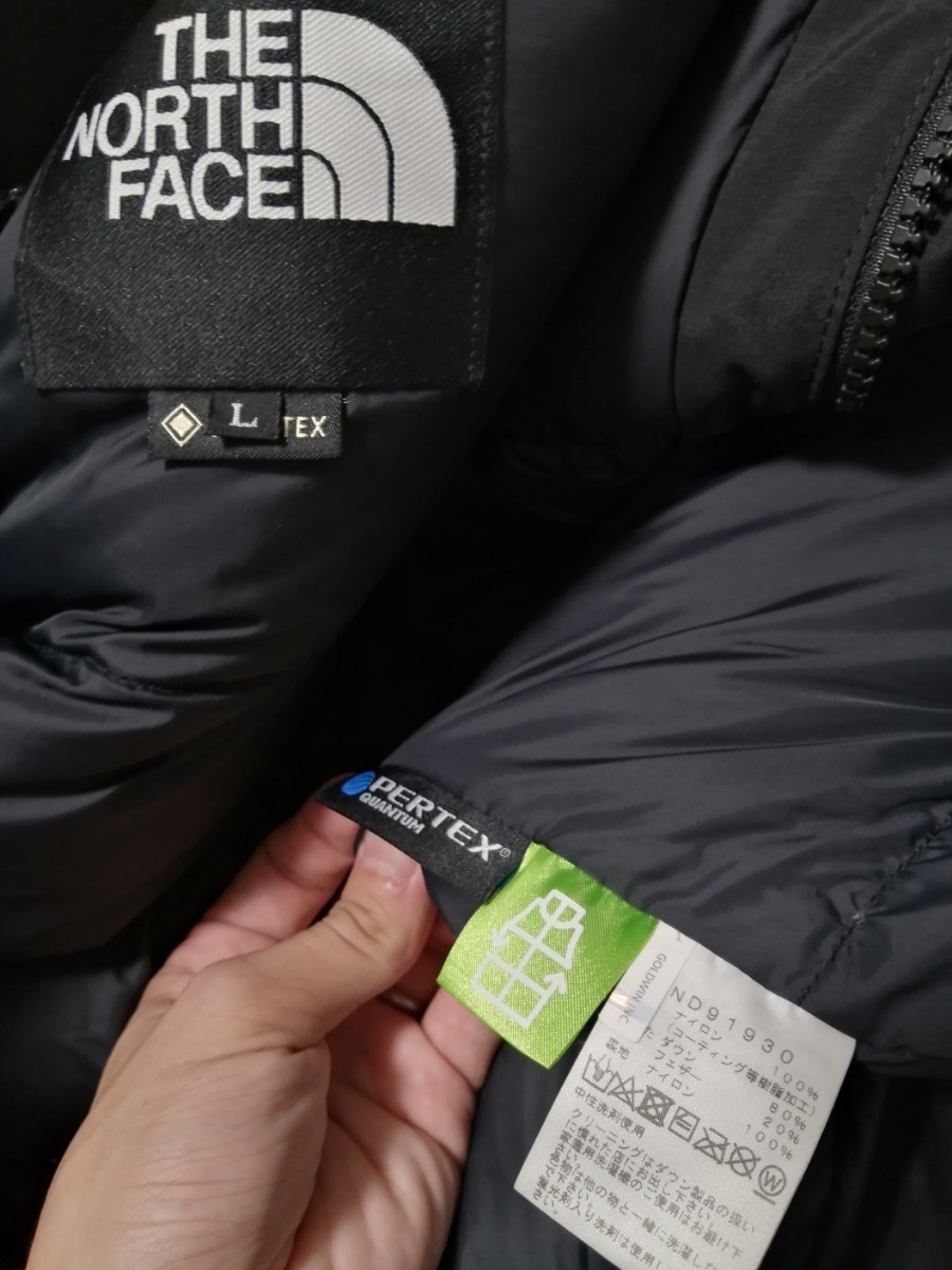 THE NORTH FACE ノースフェイス マウンテンダウンジャケット　ブラック　ND91930 L マウンテンパーカー GORETEX ゴアテックス_画像7