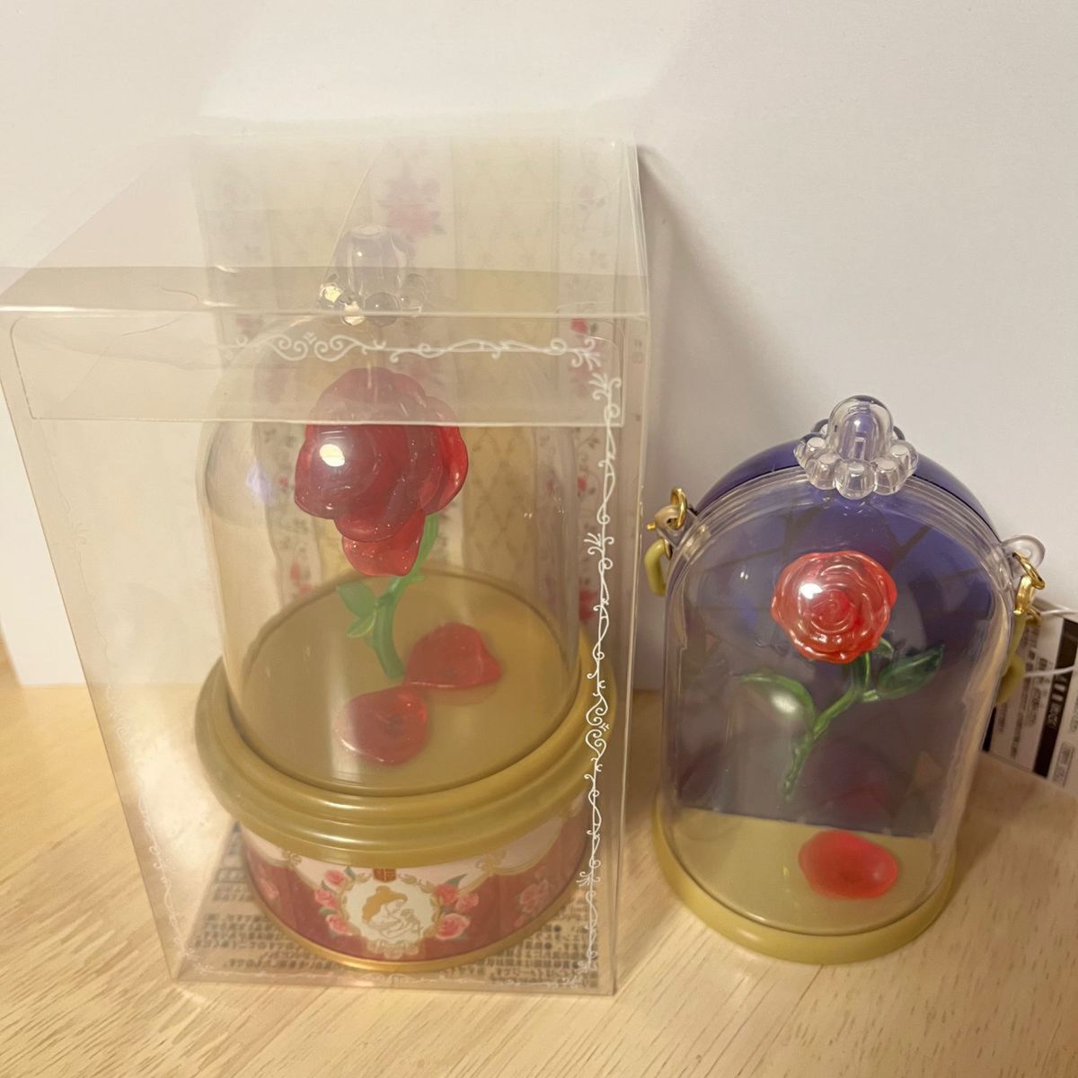 美女と野獣  薔薇  スナックケース  紅茶缶  2個セット　東京ディズニーリゾート  ディズニーランド  TDL   インテリア