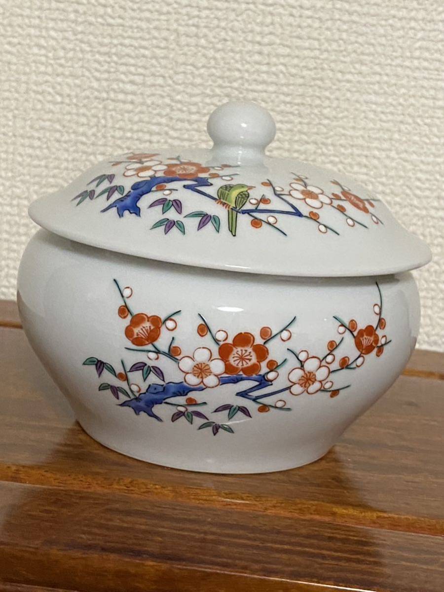 有田錦松梅 蓋物 和食器 鉢 小物_画像4