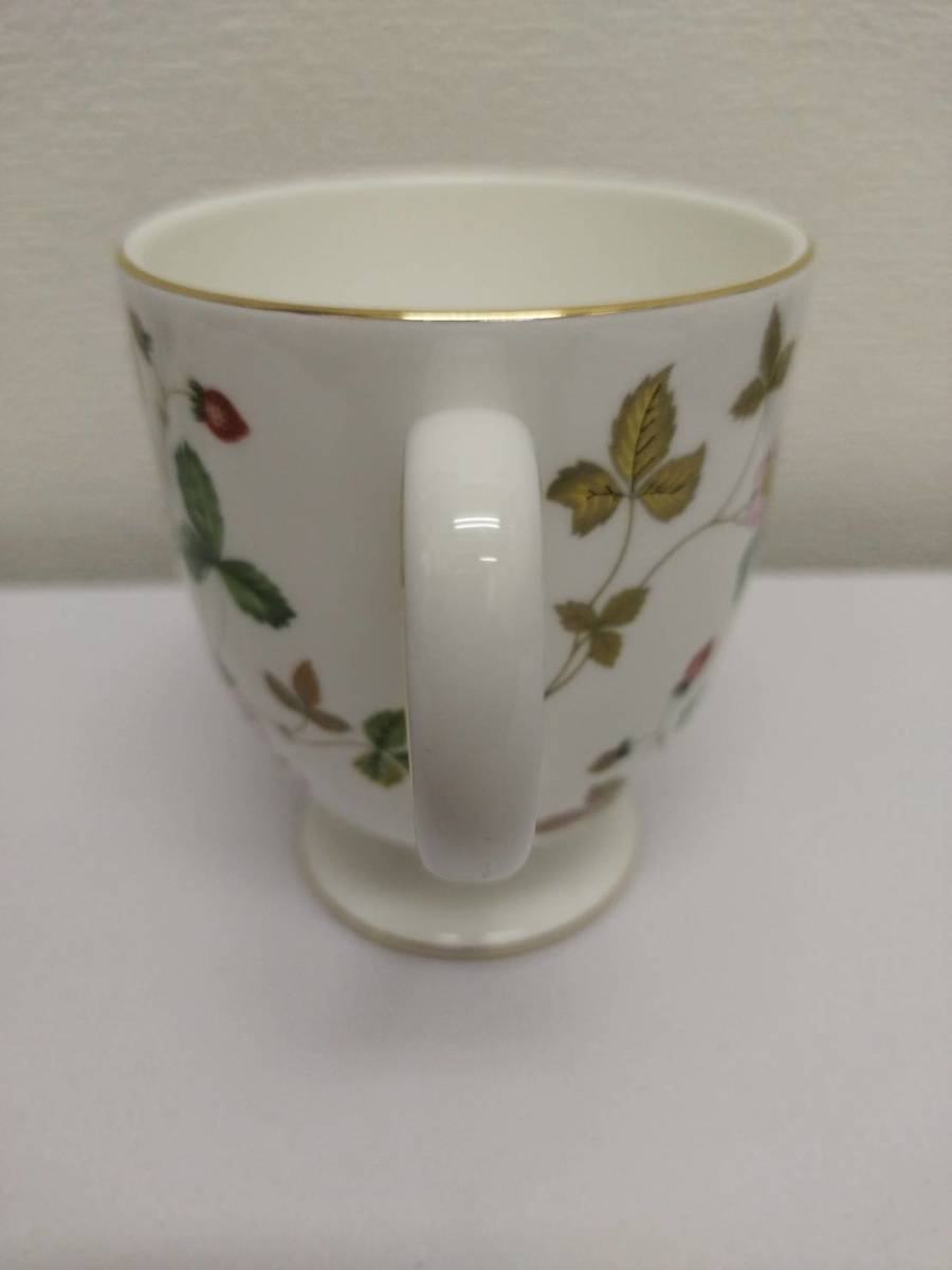 【E/F443649】ウェッジウッド ワイルドストロベリー WEDGWOOD 花柄 マグカップ ②_画像4