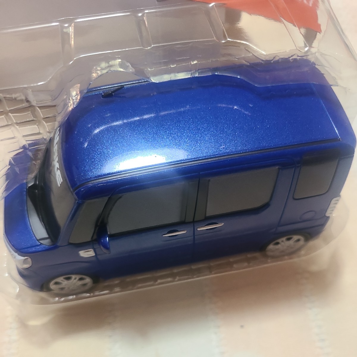 * очень редкий не продается! миникар Daihatsu wake WAKE голубой . темно-синий цвет темно-синий pull-back машина не продается цвет образец 