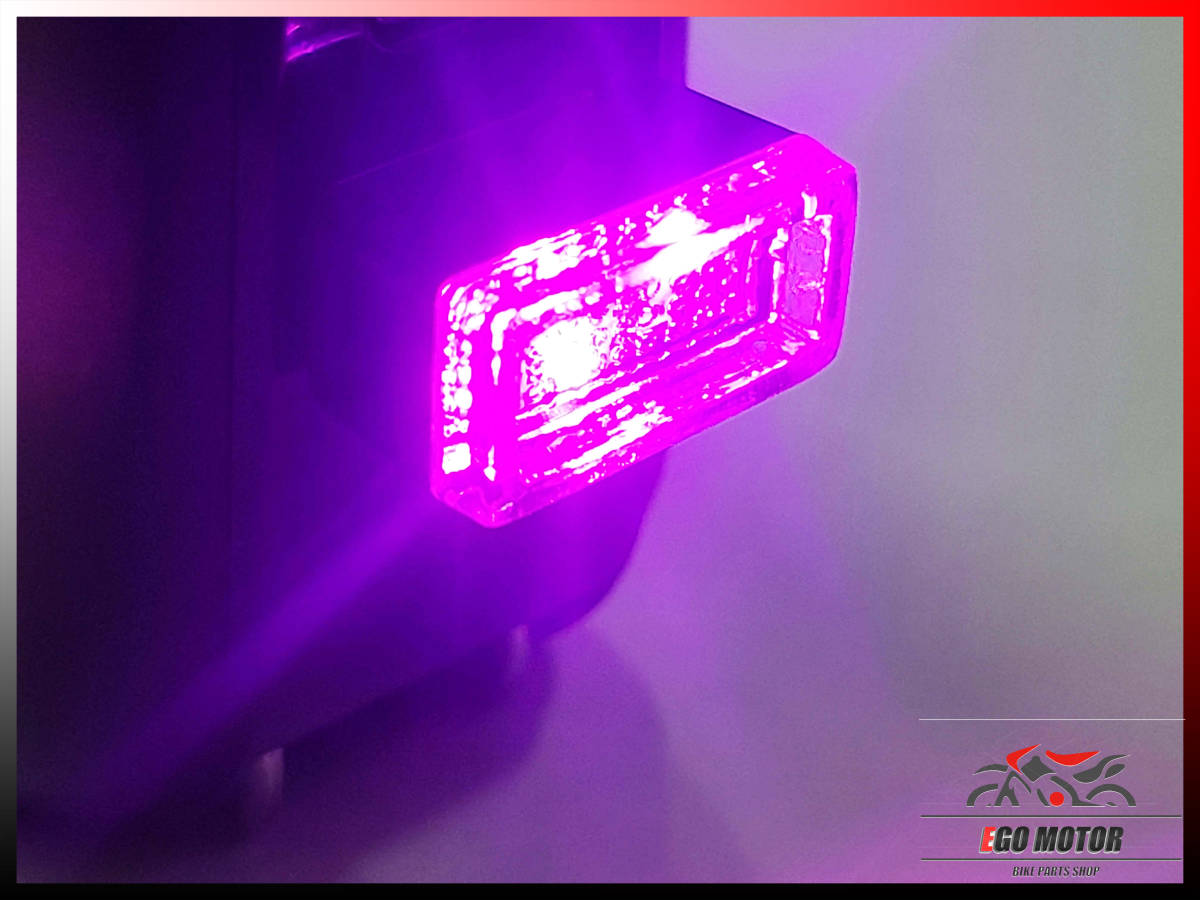 a31PK×2 車用 LED 車内 イルミライト イルミネーション アクセサリー 2個入り USB 車内照明 補助照明 ルームランプ 自動車汎用品 ピンク _画像1