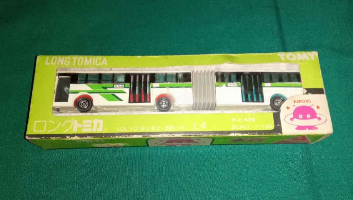 【中古】ロングトミカ L4 VOLVO ボルボ 富士重工 連節バス EXPO85 _画像1