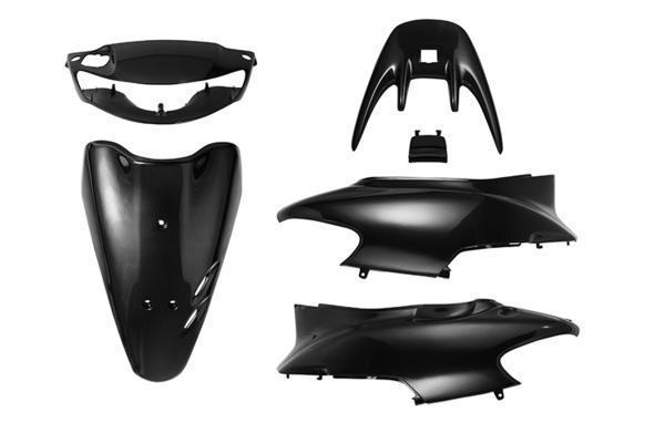 ホンダ ライブディオZX AF35 キーシャッター付車専用 外装セット 黒 ブラック 6点 新品 バイクパーツセンター_画像1