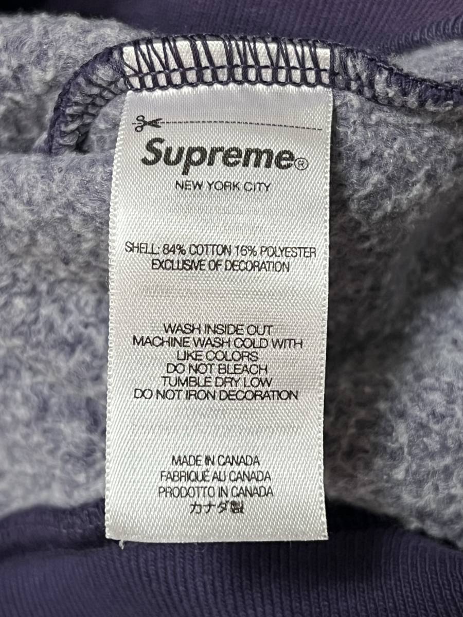 【新品】Supreme シュプリーム【Overdyed S Logo Hooded Sweatshirt】23SS オーバーダイ プルオーバー パーカーMサイズパープル_画像8