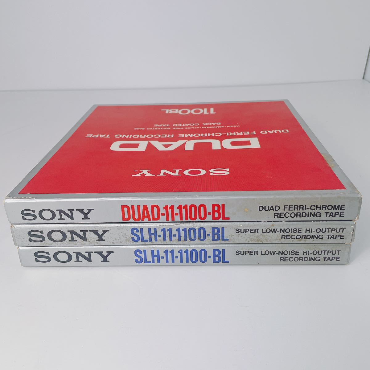 使用済み SONY オープンリールテープ SLH-11-1100-BL DUAD-11-1100-BL