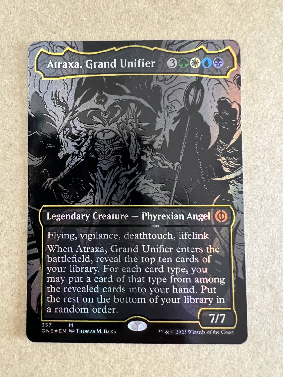 MTG 偉大なる統一者、アトラクサ/Atraxa, Grand Unifier オイルスリックFoil （ONE_357） 英語版_画像1