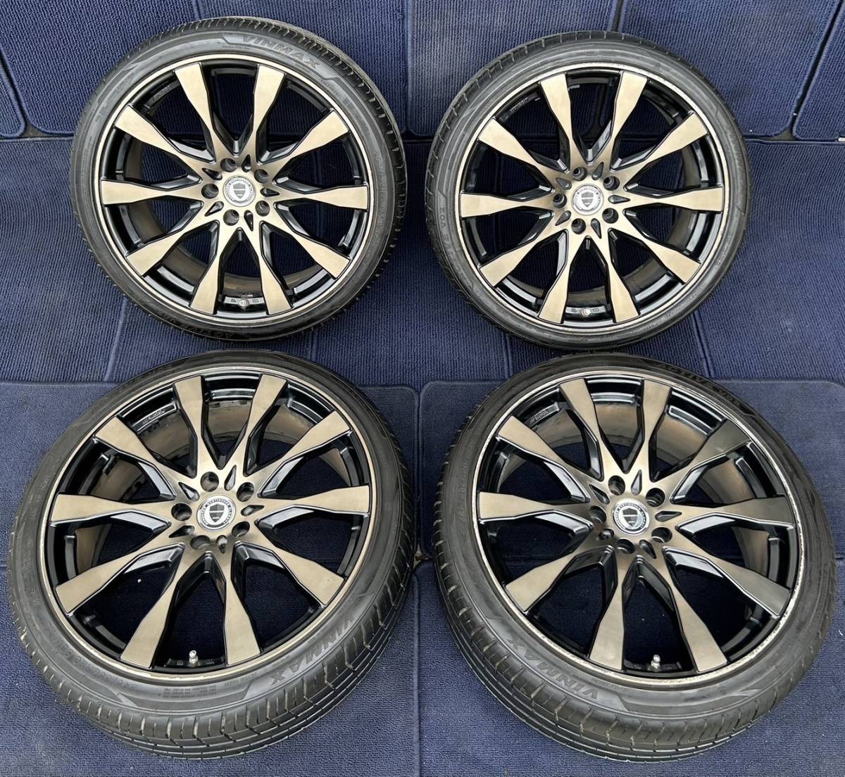 【希少品】WORK SCHWERT 20インチ ホイール4本 8.5J +36 PCD114.3 ハブ径約73 ACTIVE　VINMAX 245/35R20 2020年 No.267_画像1