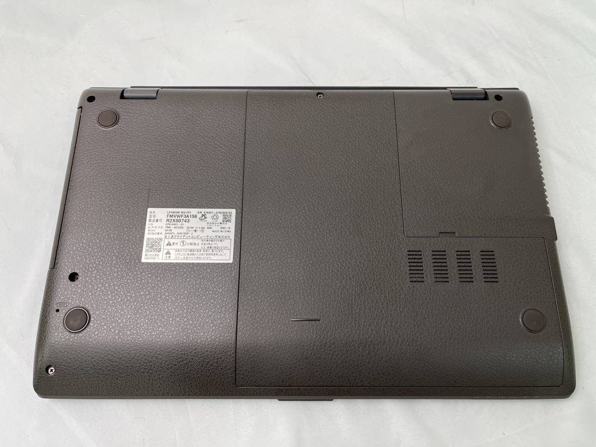 富士通 LIFEBOOK WA1/F3［Intel Core i5-10210U／メモリ8GB／SSD512GB／DVD／Win11／15.6インチ］ノートパソコン【ジャンク】324_画像6