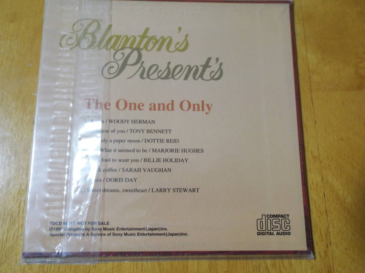 新品 CD ◇ The One and Only Blanton's present's　ブラントン ◇非売品◇ウディ・ハーマン/サラ ヴォーン/ドティ・リード_画像3