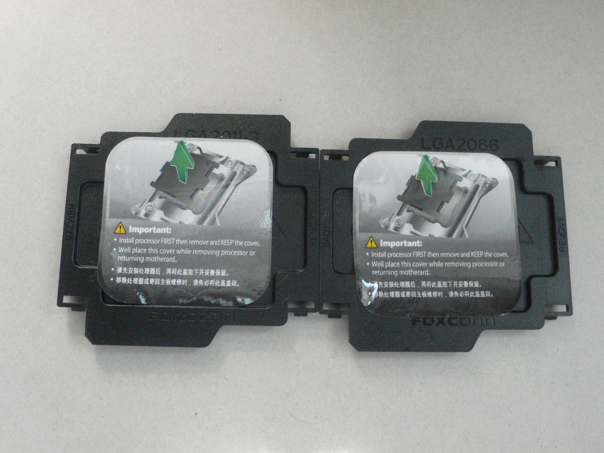 （大）CPUソケットカバー Intel LGA2011-3 LGA2066 2枚_画像1