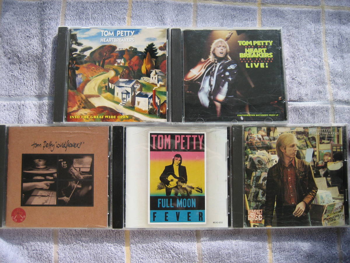 CD トムペティ名盤5枚セット FullMoonFever＋Wildflowers+HardPromises+IntoTheGreatWideOpen+PackUpThePlantationLive 中古品 TomPetty_画像1