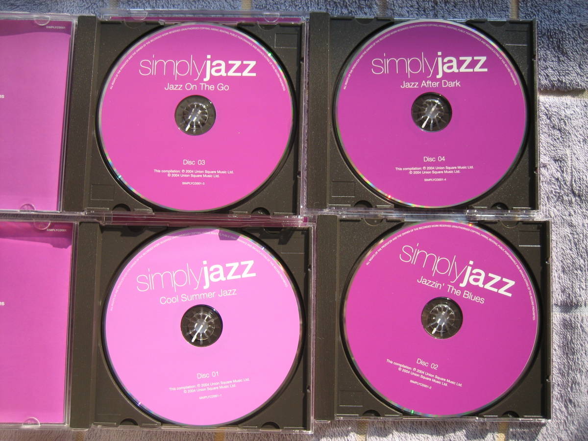 JAZZCD4枚ボックス　Simply Jazz　輸入盤・中古品　マイルスデイビス レスターヤング チャーリーパーカー MILESDAVIS STANGETZ_画像5