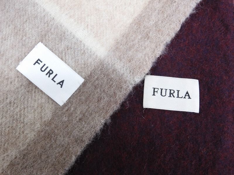 FURLA/フルラ チェック柄etc マフラー・ストール 2点セット 【4730y1】_画像3