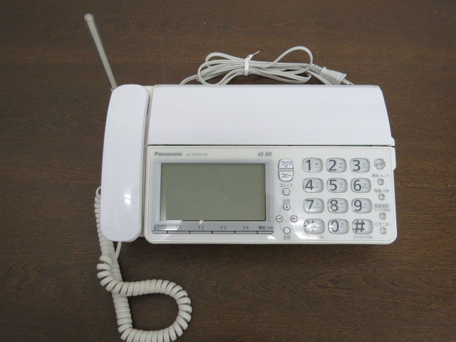 パナソニック　パーソナルファクス(FAX) KX-PD601DL 子機なし　通電確認のみ　取扱説明書付　ユーズド品_画像5