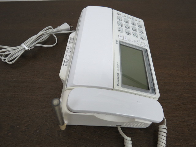 パナソニック　パーソナルファクス(FAX) KX-PD601DL 子機なし　通電確認のみ　取扱説明書付　ユーズド品_画像9