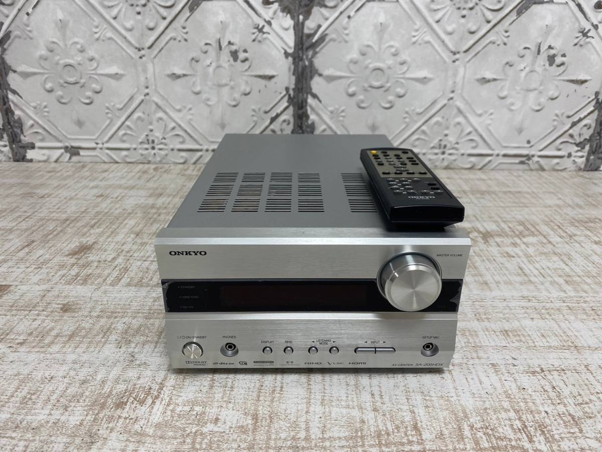 ☆a-141 ONKYO オンキョー AVアンプ 5.1ch対応 最大出力30W×5 シルバー