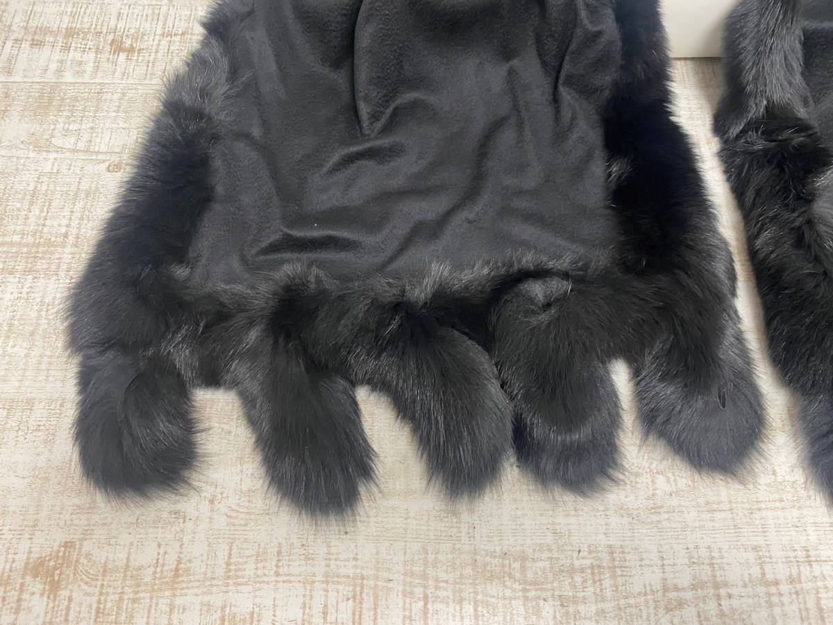 ★a-210　ミラ・ショーン mila schon furs ストール ショール レディース イタリア製 カシミア100％ 箱入り_画像2