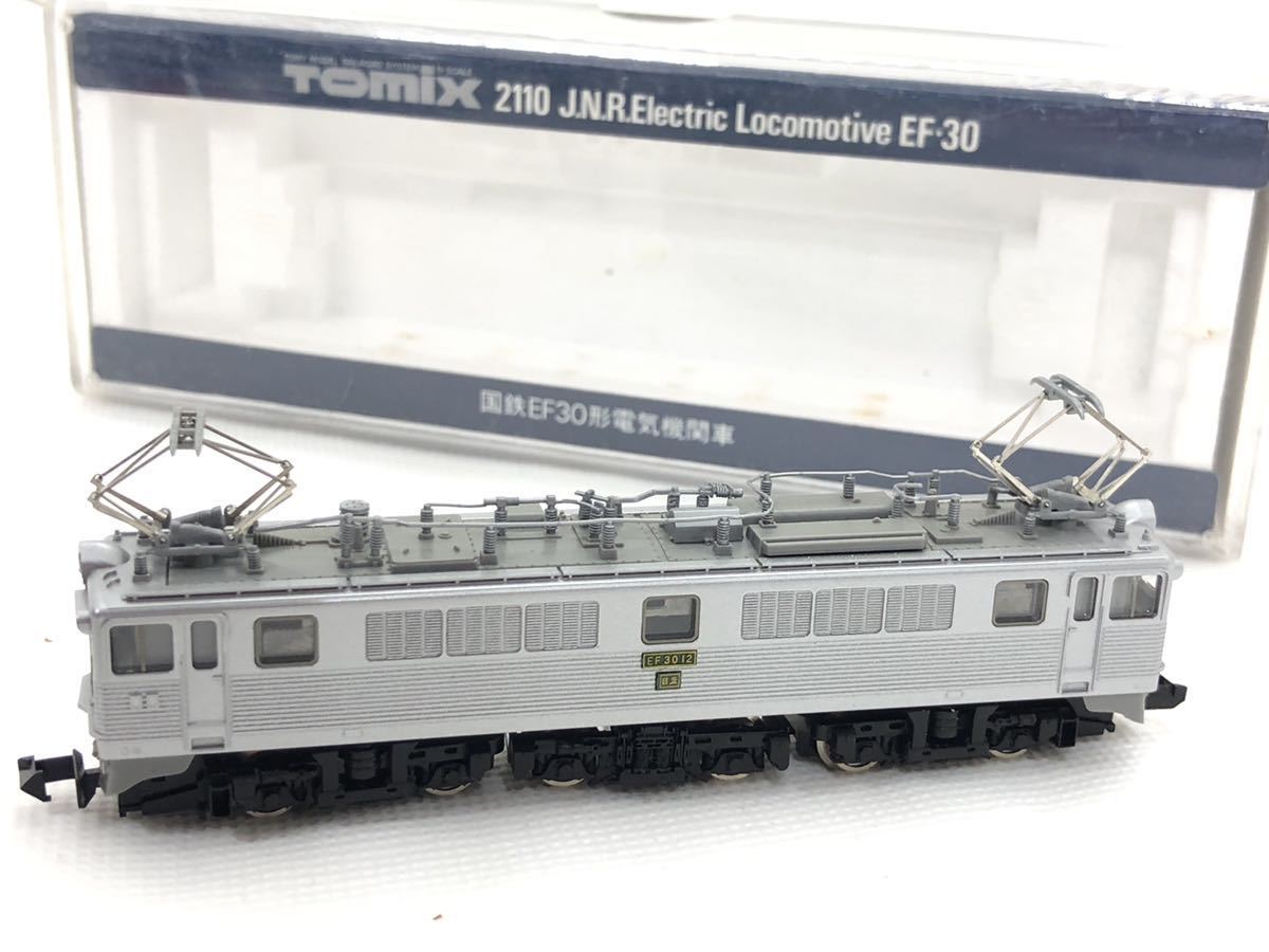 ⑨ Nゲージ TOMIX トミックス 2110 国鉄 EF30形電気機関車 EF 3012 日立 鉄道模型 動力 ヘッドライト確認OK 付属品付き 現状品_画像6