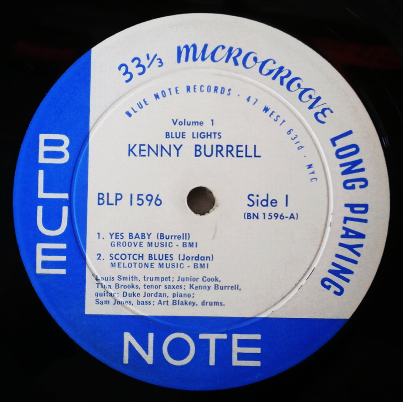 US MONO オリジナル盤 Kenny Burrell Blue Lights Volume 1 BLUE NOTE BLP 1596 47West 63rd 深溝 DG RVG 耳マーク ウォーホール・ジャケ_画像5