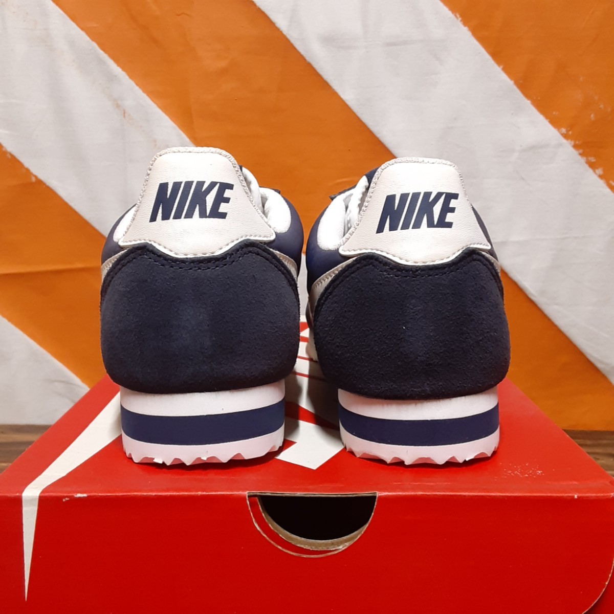 27cm NIKE CLASSIC CORTEZ NYLON NAVY 807472-410 ナイキ クラシック コルテッツ ナイロン ネイビー_画像5