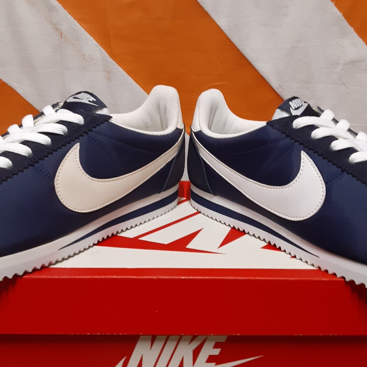 27cm NIKE CLASSIC CORTEZ NYLON NAVY 807472-410 ナイキ クラシック コルテッツ ナイロン ネイビー_画像4