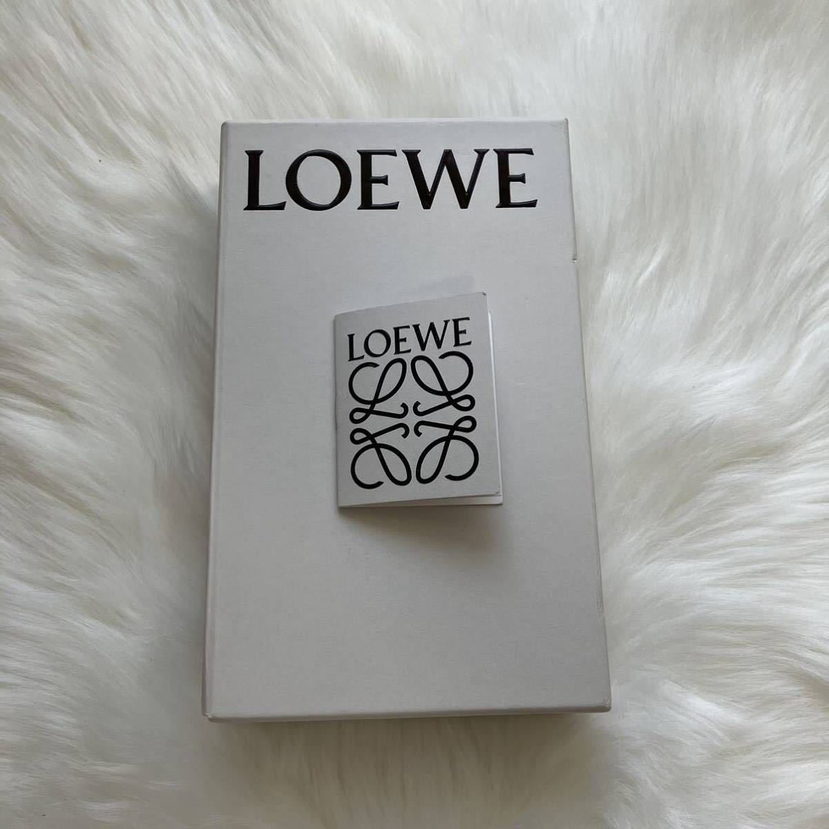 1円【極美品】 ロエベ LOEWE 長財布 ラージバーティ ウォレット アナグラム 折り財布 二つ折り レザー レディース ワインレッド 赤系 紫系_画像9