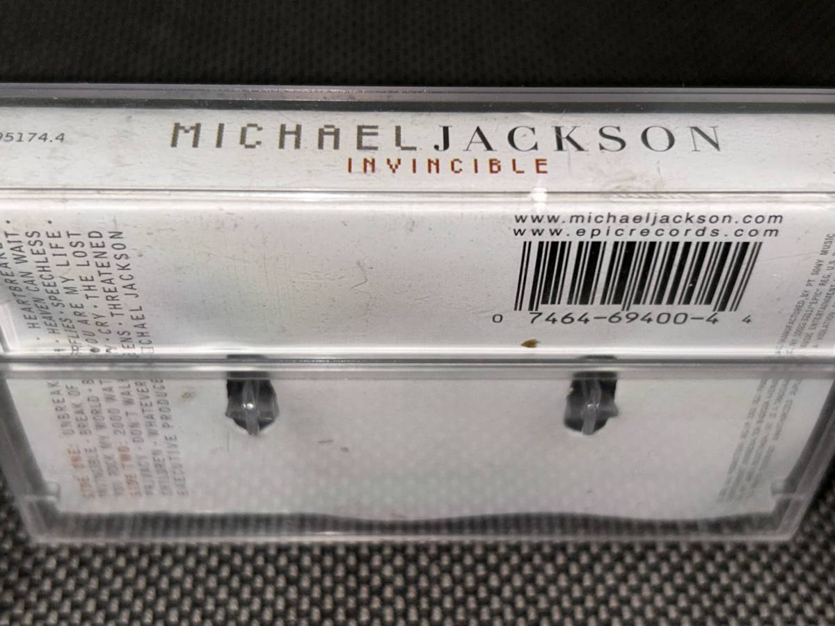 Michael Jackson / Invincible 輸入カセットテープ未開封_画像3