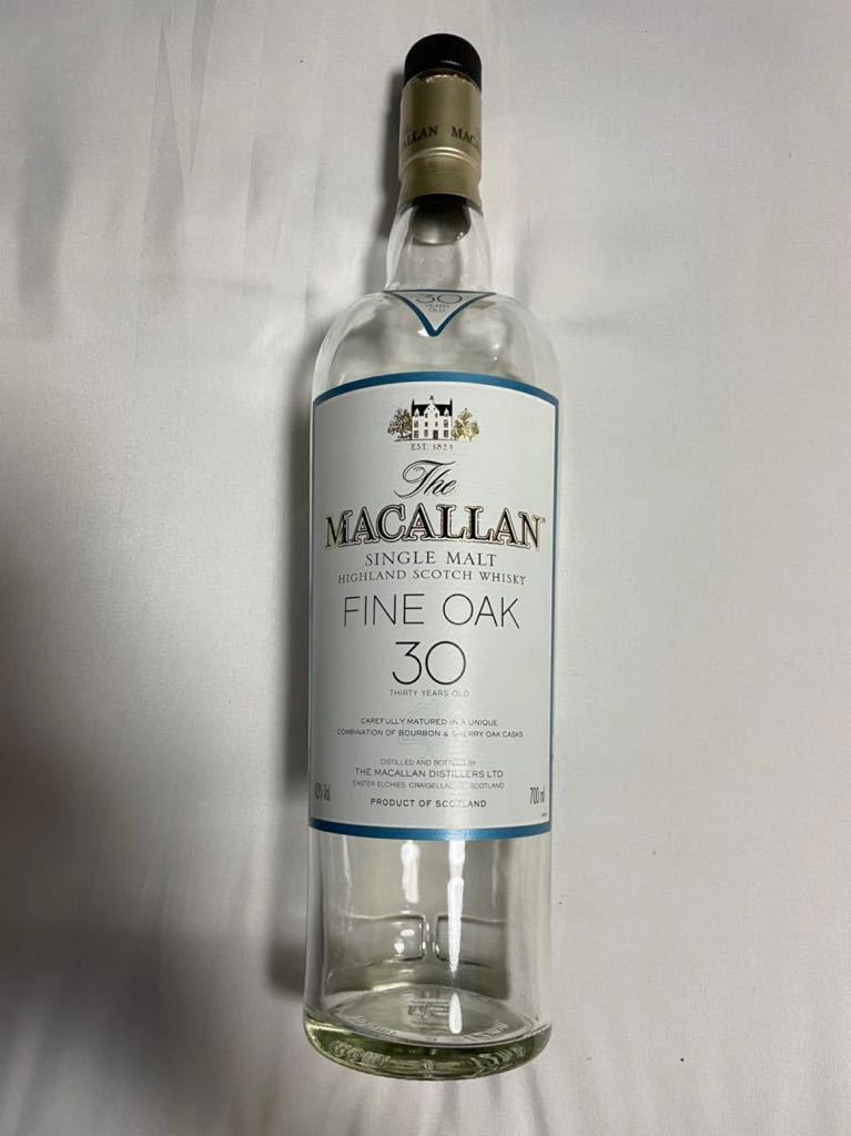 マッカラン 30年 ファインオーク 空瓶 空き瓶(スコッチ)|売買された