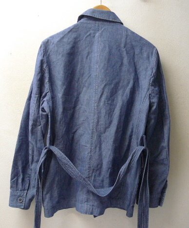 ◆国内正規 LARDINI ラルディーニ 美品 サファリ デニム シャツ ジャケット JK229 サイズ46 定価１１２３００円の画像4