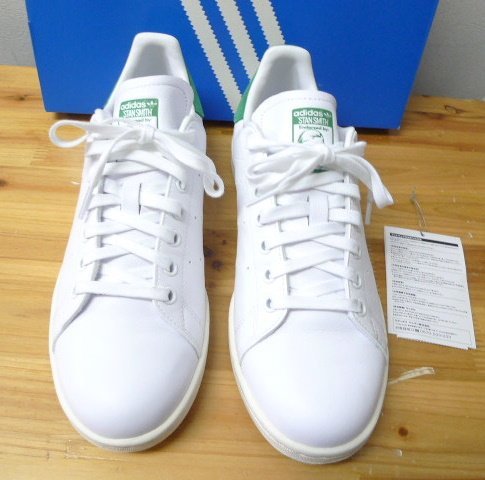 ◆国内正規 極美品 ADIDAS STAN SMITH GW1390 スタンスミス 白×緑　adidas アディダス stansmith スニーカー 白 サイズ8　26cm_画像2