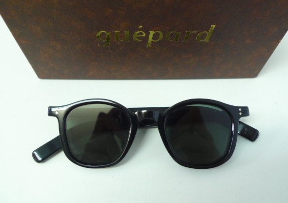 ◆guepard ギュパール gp-01 サングラス ブラック　箱完備 美品 オールブラック