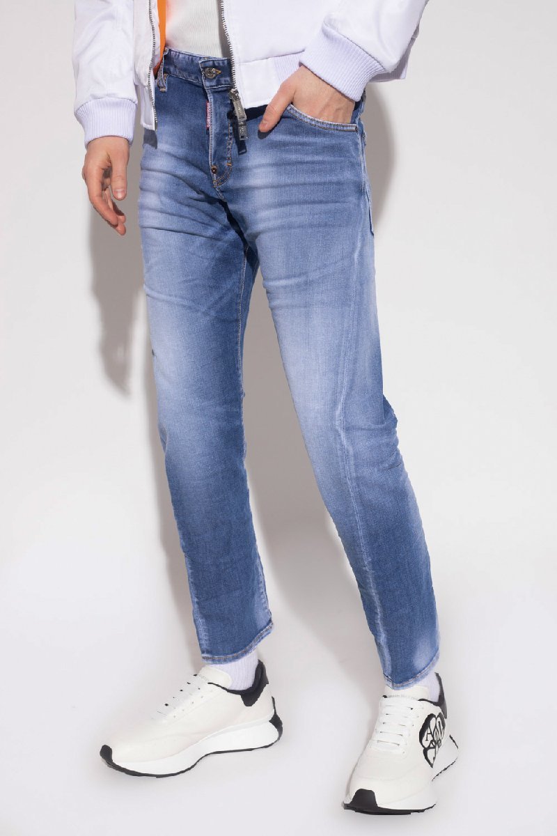 ◆国内正規 ディースクエアード 22ss 美品 DSQUARED2 SEXY TWIST JEAN S71LB1020 ウォッシュ スリム デニム パンツ サイズ48 S71LB1020_画像1