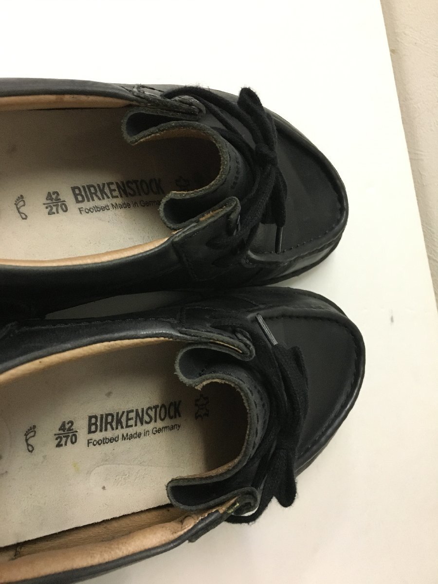 ◆BIRKENSTOCK ビルケンシュトック 42 パサデナ レザー シューズ 黒 サイズ27_画像4