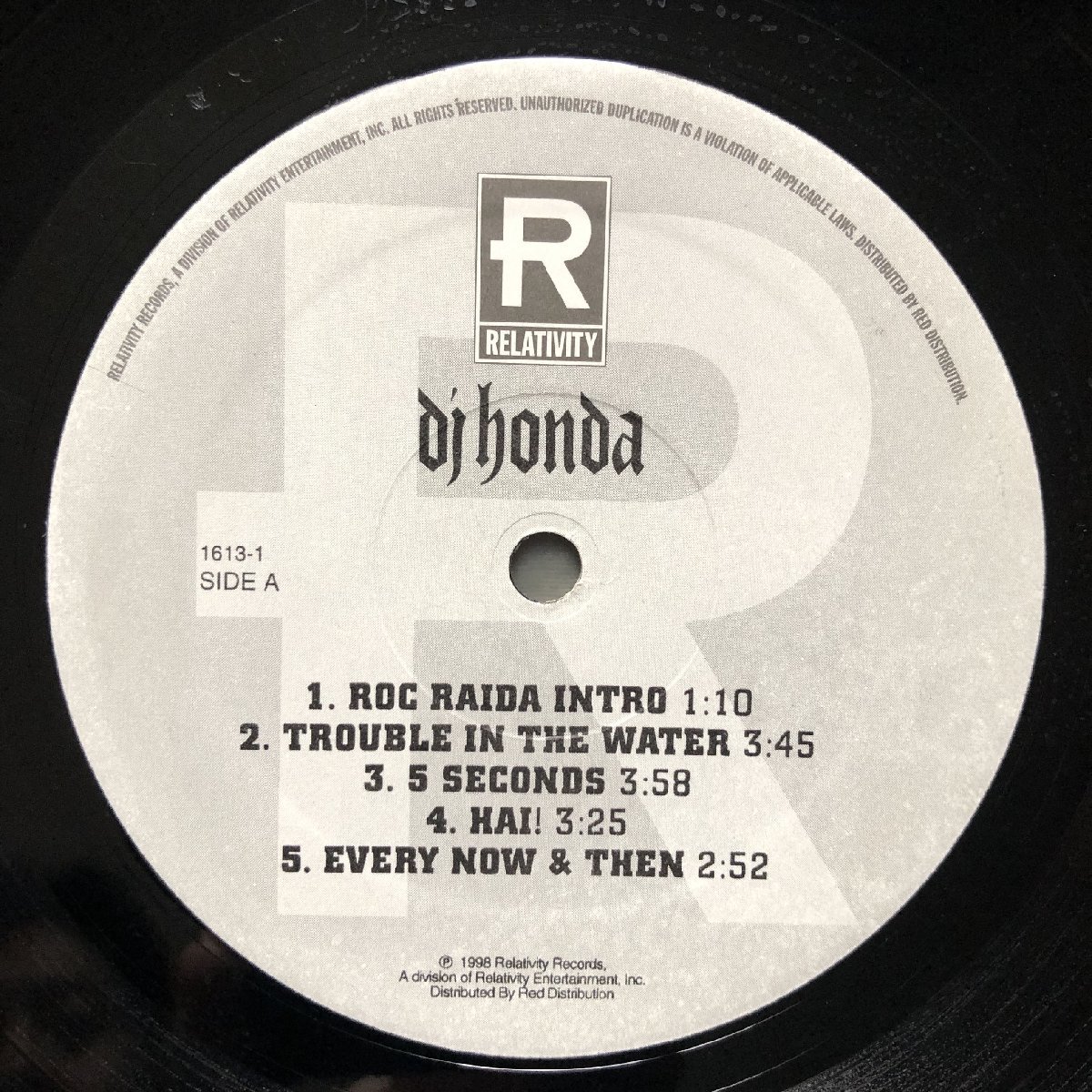 激レア 1998年 米国盤 オリジナルリリース盤 DJ ホンダ DJ Honda 2枚組LPレコード HII: DJ Roc Raida, De La Soul, Black Attack, 50 Grand_画像6