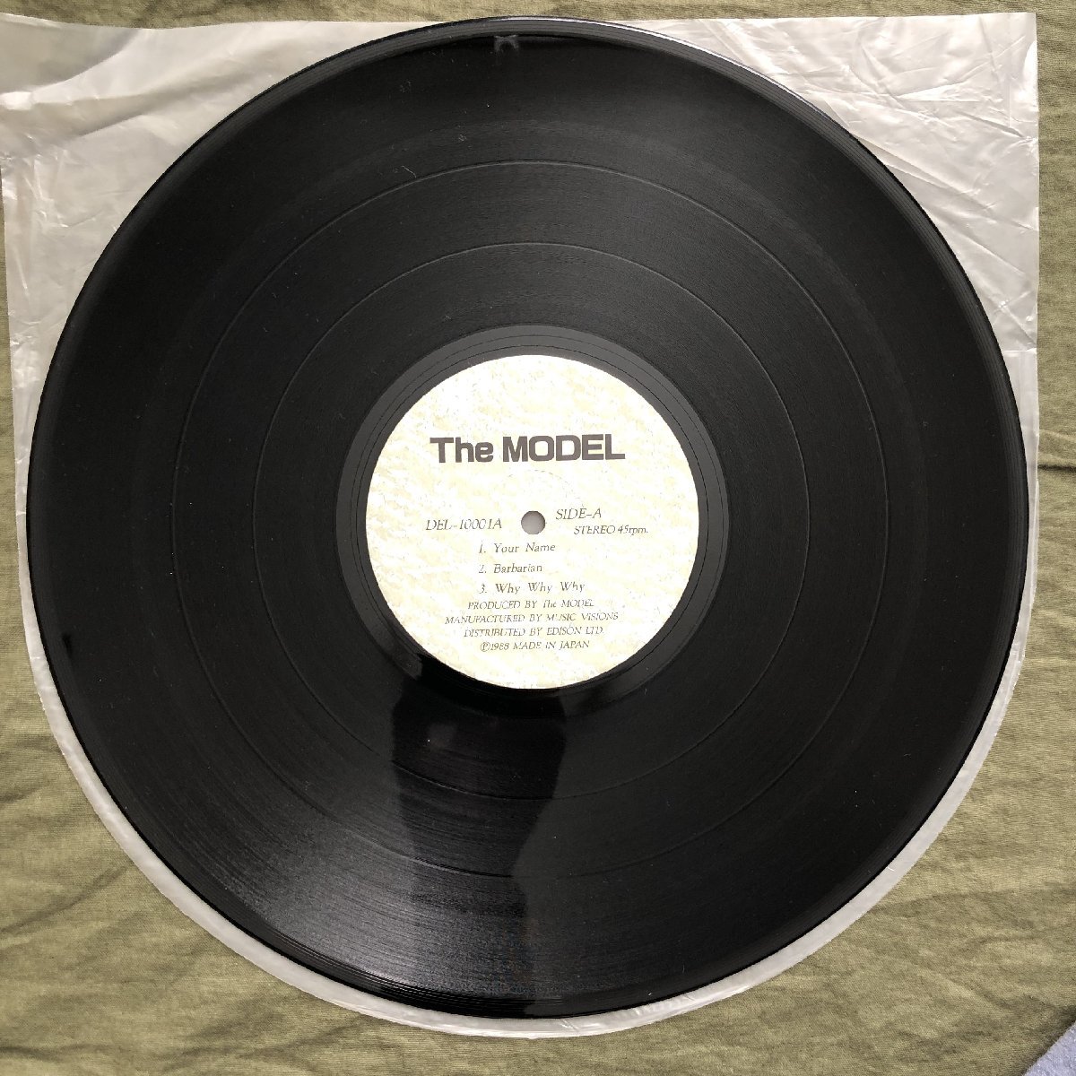 傷なし美盤 美ジャケ 激レア 1988年 国内盤 ザ・モデル The Model LPレコード ザ・モデル The Model J-Rock インディーズ ポスター付_画像8