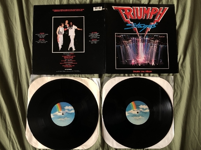 1985年 米国盤 トライアンフ Triumph 2枚組LPレコード ステージズ Stages Hard rock / Heavy metal_画像6