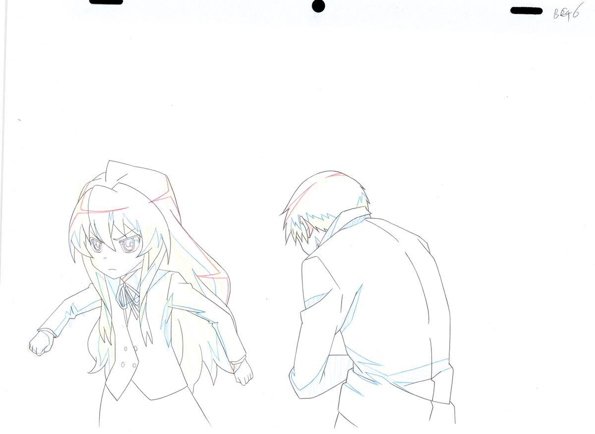 アニメ とらドラ！　動画2枚　(直筆原画類) #逢坂大河　#高須竜児　#toradora! #genga #cel_画像1