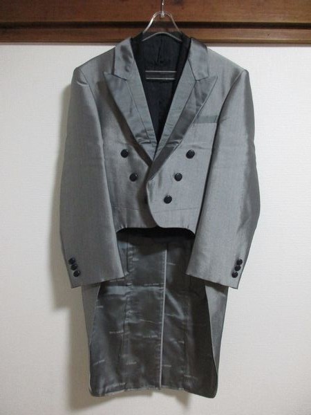  tailcoat 3 point set silver A4 tuxedo Mai pcs costume 