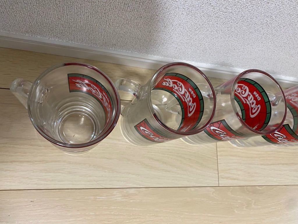 Coca Cola コカコーラ　ジョッキ レトロ グラス 5個セット新品！　居酒屋等に！_画像5