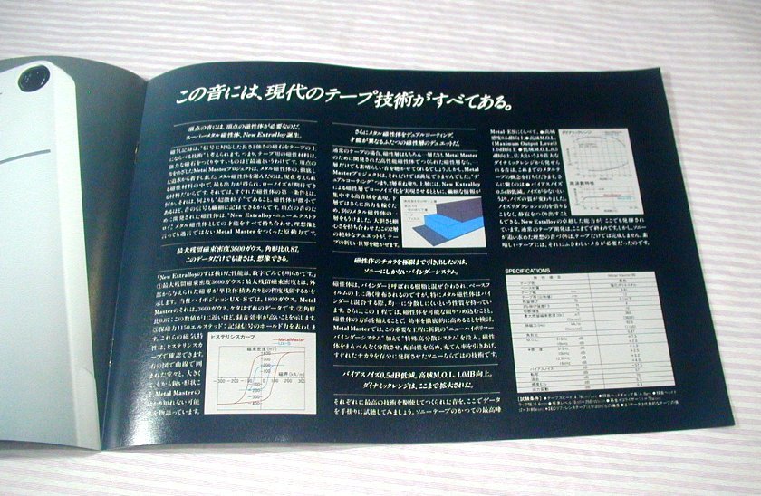 【カタログ】1986(昭和61)年◆SONY カセットテープ Metal Master 専用カタログ◆ソニー/メタルマスター_画像7