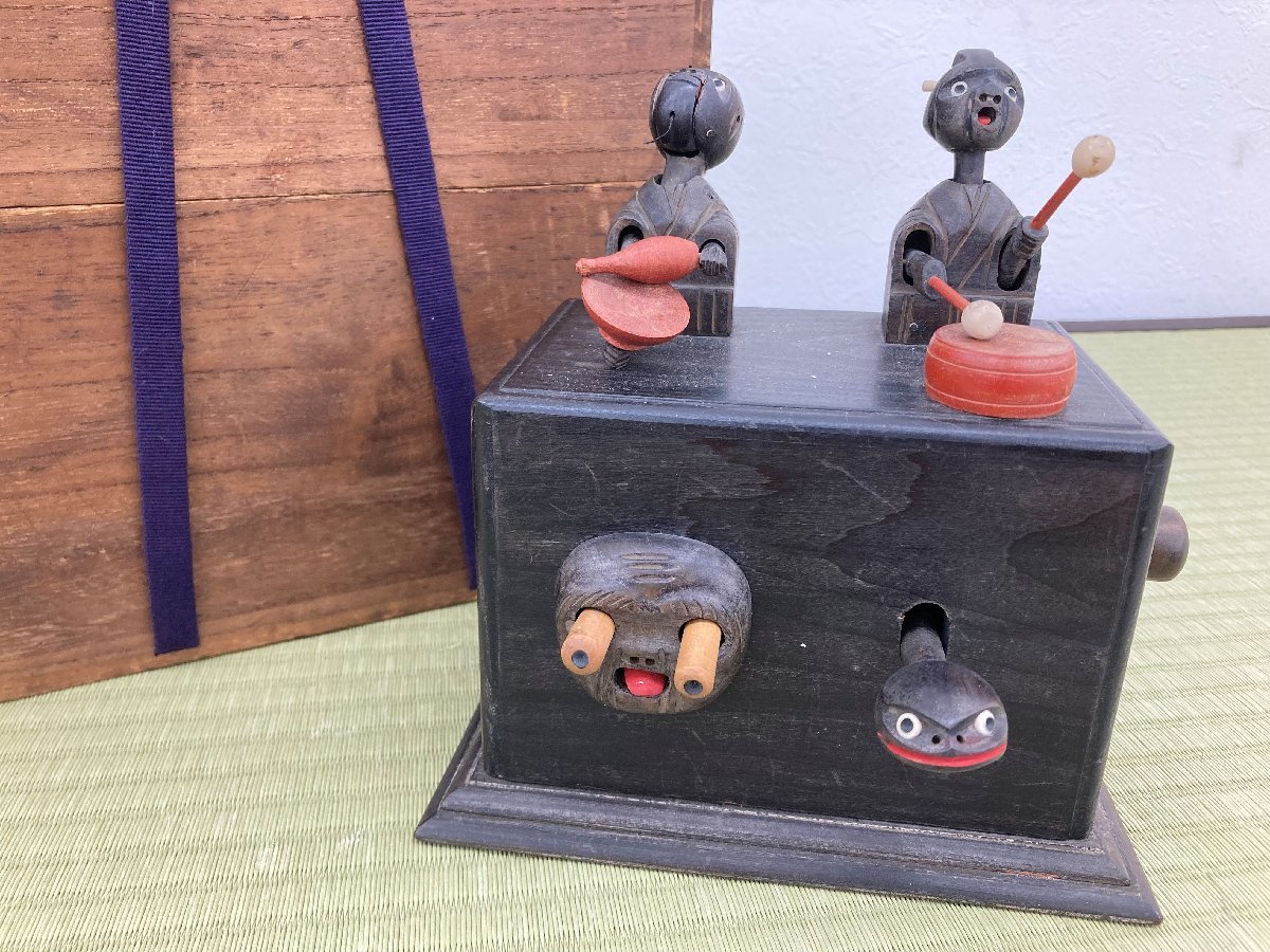 神戸人形 からくり人形夫婦 KOBEDOLL 置物 木製 郷土玩具 伝統工芸 骨董品 美術品 4776sfyS_画像1