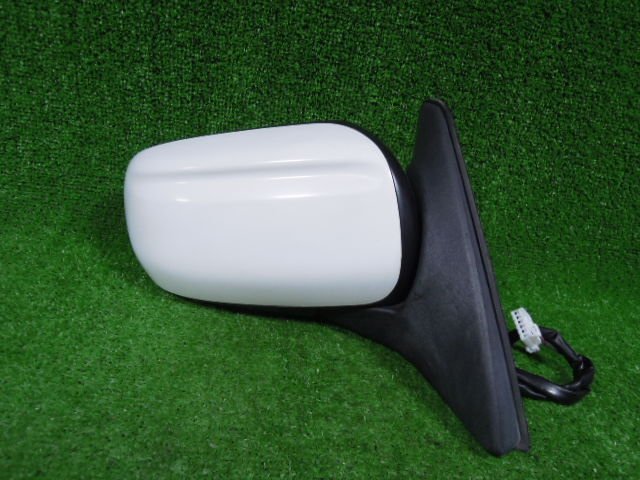  Mazda Demio DW3W door mirror right used color :A3D pure white 5 pin electric storage 10471