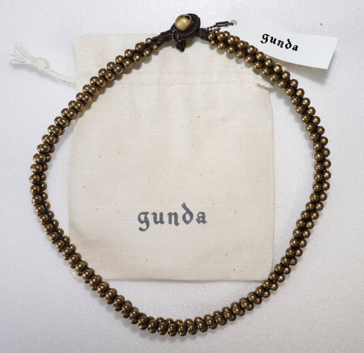 定価5800 新品 本物 gunda ガンダ BUBBLE NK-A ネックレス 1125_画像2