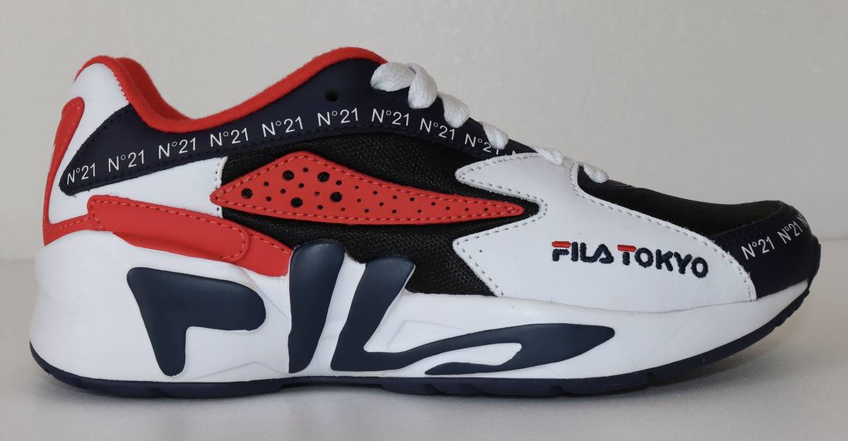 定価21000 新品 本物 N°21 × FILA ヌメロヴェントゥーノ フィラ ユニセックス Mind Blower スニーカー F0543 23cm 1032_画像6