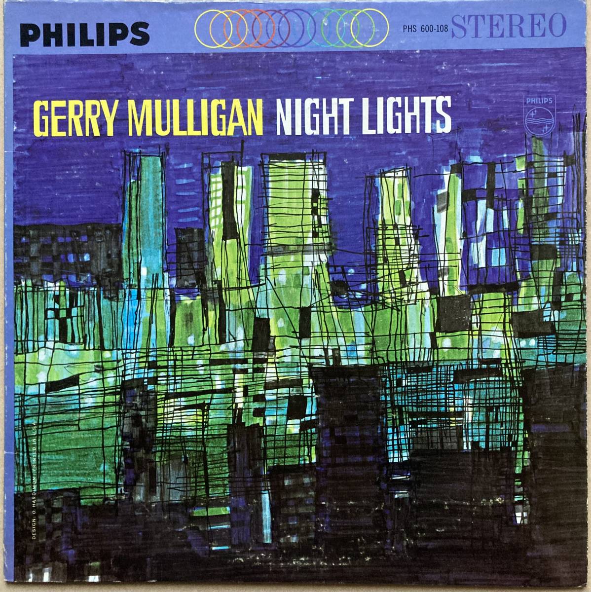 GERRY MULLIGAN / NIGHT LIGHTS 米盤 PHILIPS PHS-600-108 MASTERDISC刻印あり_画像1